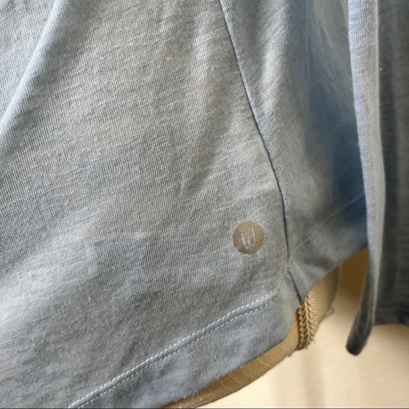 Wildfox sweat light blue open cardigan with hood - Picture 4 of 6